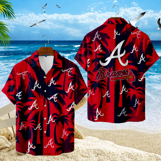 LIMITED EDITION - NEW CUSTOMIZED MLB09 ABS ATLANTA BRAVES UNISEX HAWAIIAN SHIRT