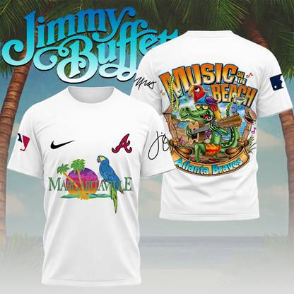 LIMITED EDITION - NEW CUSTOMIZED MLB09 ABS ATLANTA BRAVES x JIMMY BUFFETT T-SHIRT, HOODIE, ZIP HOODIE