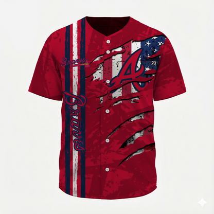 LIMITED EDITION - NEW CUSTOMIZED MLB09 ABS ATLANTA BRAVES BASEBALL JERSEY