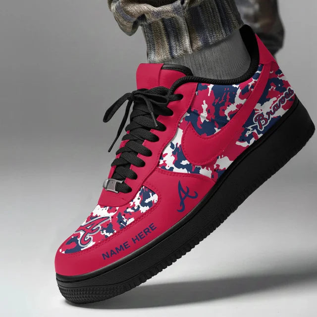 [FLASH SALE] NEW CUSTOMIZED MLB09 ABS ATLANTA BRAVES AF1 SHOES