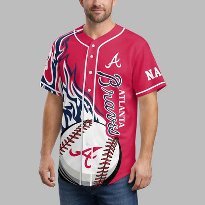 [FLASH SALE] NEW CUSTOMIZED MLB09 ABS ATLANTA BRAVES BASEBALL JERSEY