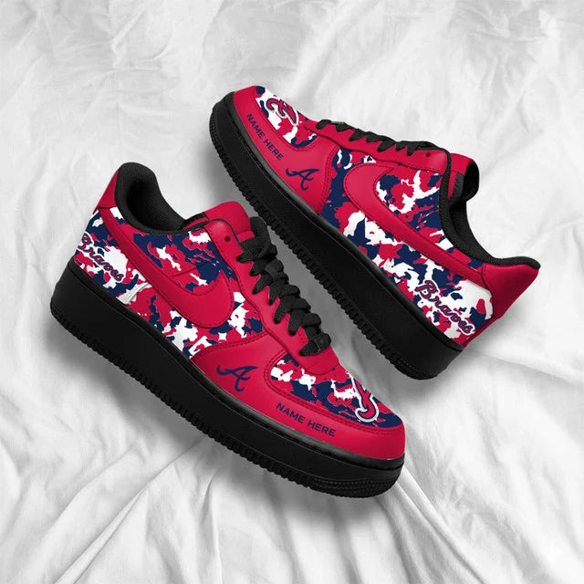[FLASH SALE] NEW CUSTOMIZED MLB09 ABS ATLANTA BRAVES AF1 SHOES
