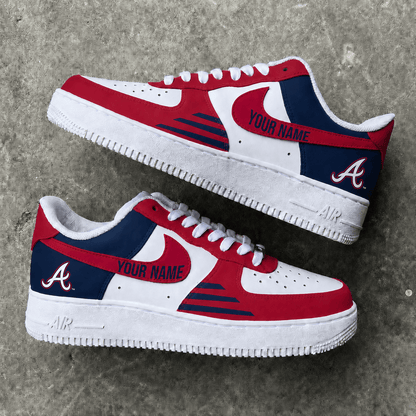[FLASH SALE] NEW CUSTOMIZED MLB09 ABS ATLANTA BRAVES AF1 SHOES