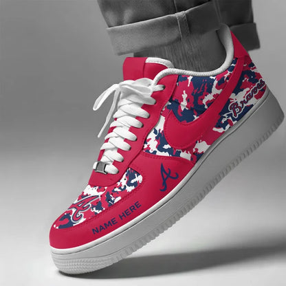 [FLASH SALE] NEW CUSTOMIZED MLB09 ABS ATLANTA BRAVES AF1 SHOES