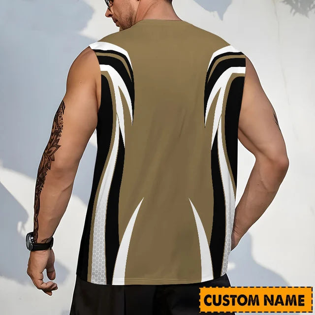 LIMITED EDITION - NEW CUSTOMIZED NHL09 AHD ANAHEIM DUCKS TANK TOP & GYM SHIRT