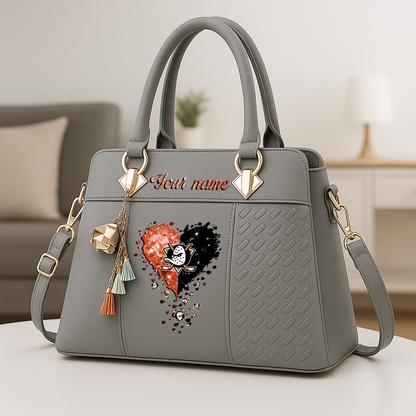 LIMITED EDITION - NEW CUSTOMIZED NHL09 AHD ANAHEIM DUCKS ZIP HANDBAG MULTICOLOR