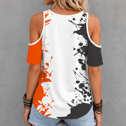 [SUPER SALE] NEW CUSTOMIZED NHL09 AHD ANAHEIM DUCKS CRISS CROSS V-NECK TOP