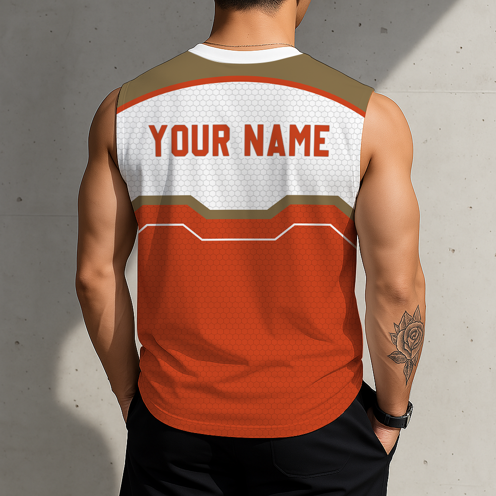 SPECIAL EDITION - NEW CUSTOMIZED NHL09 AHD ANAHEIM DUCKS MEN'S GYM SHIRT