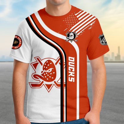 ELITE EDITION - NEW CUSTOMIZED NHL09 AHD ANAHEIM DUCKS POLO SHIRT, ZIP POLO SHIRT & T-SHIRTS
