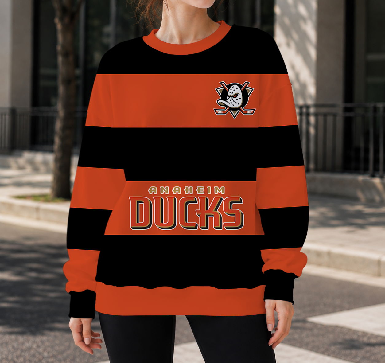 SPECIAL EDITION - NEW CUSTOMIZED NHL09 AHD ANAHEIM DUCKS UNISEX SWEATSHIRT