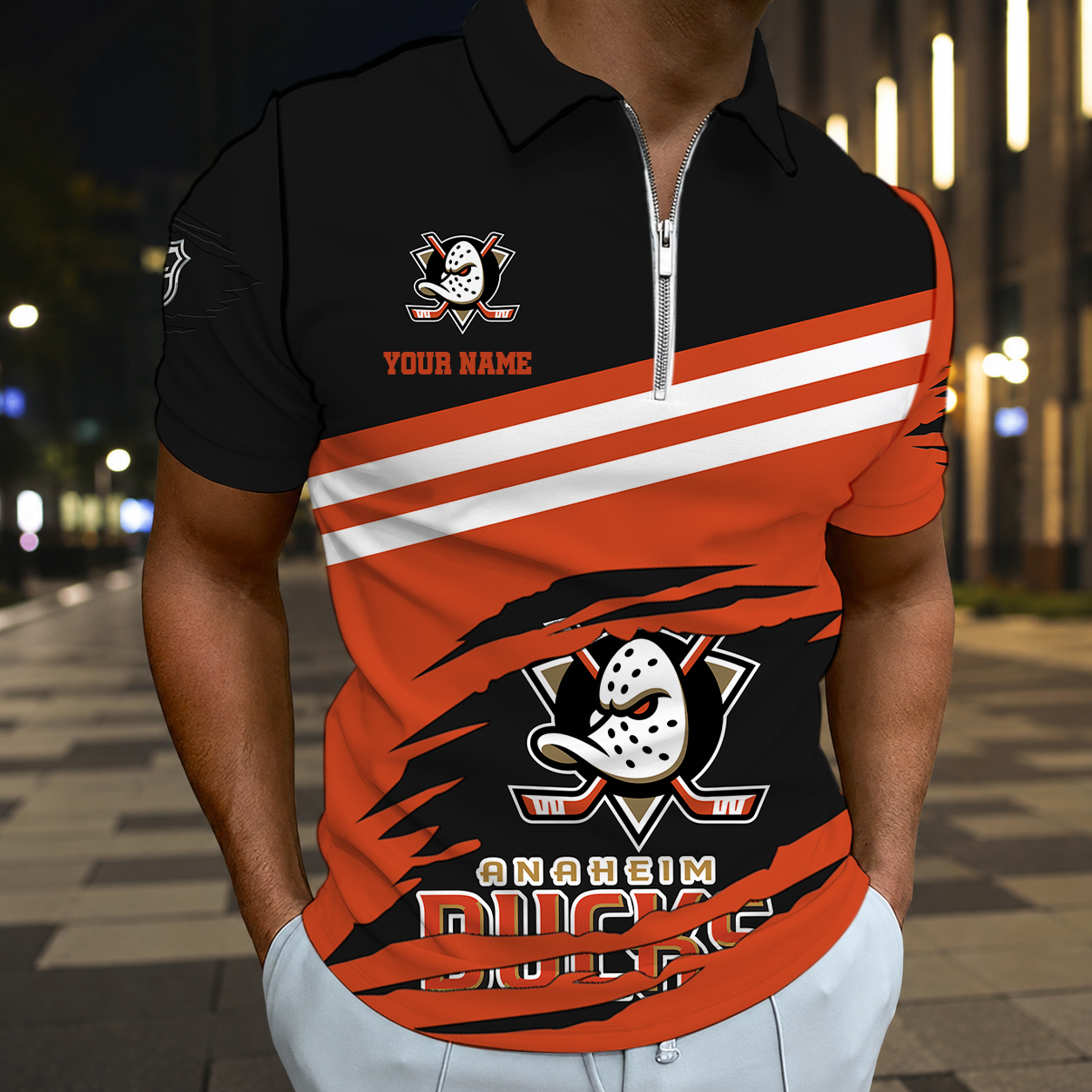 ELITE EDITION - NEW CUSTOMIZED NHL09 AHD ANAHEIM DUCKS T-SHIRT, POLO SHIRT, ZIP POLO SHIRT, SWEATSHIRT, HOODIE & ZIP HOODIE