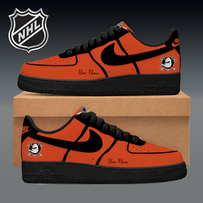 LIMITED EDITION - NEW CUSTOMIZED NHL09 AHD ANAHEIM DUCKS AF1 SNEAKER