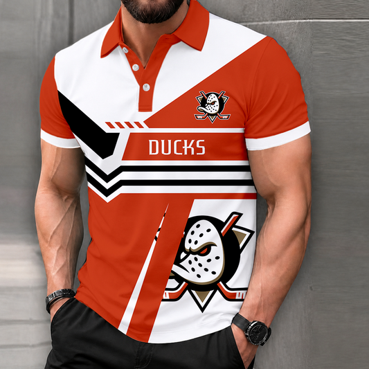 LIMITED EDITION - NEW CUSTOMIZED NHL09 AHD ANAHEIM DUCKS POLO SHIRT, ZIP POLO SHIRT & T-SHIRTS