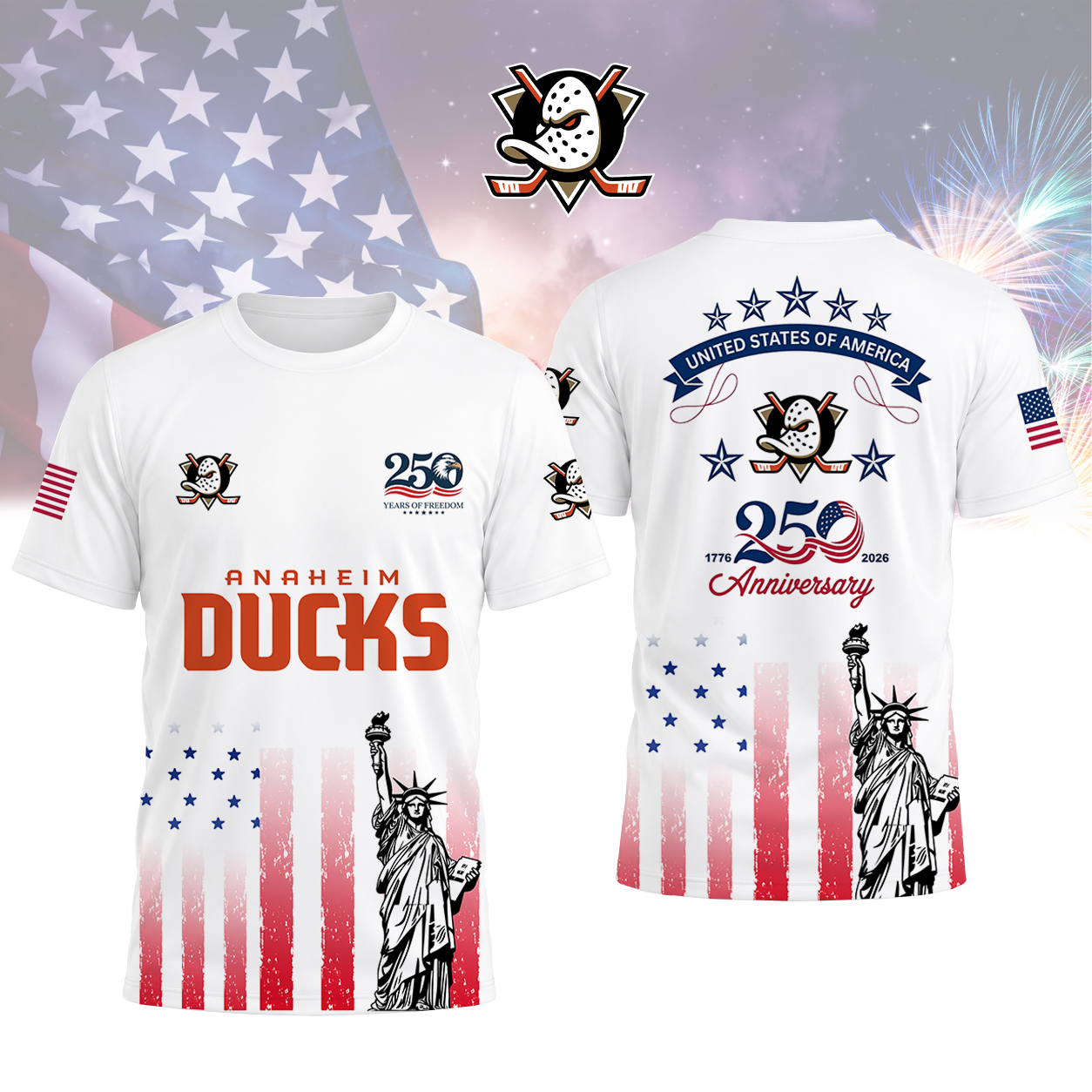 LIMITED EDITION - NEW CUSTOMIZED NHL09 AHD ANAHEIM DUCKS T-SHIRT, POLO SHIRT, ZIP POLO SHIRT, SWEATSHIRT, HOODIE & ZIP HOODIE