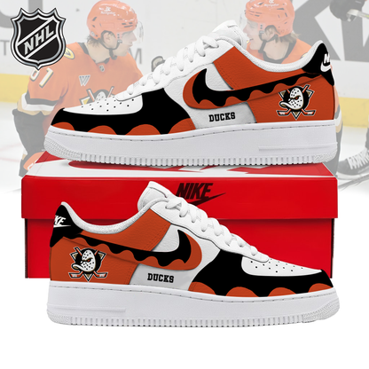 VIRAL EDITION - NEW CUSTOMIZED NHL09 AHD ANAHEIM DUCKS AF1 SHOES