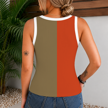 [SUPER SALE] NEW CUSTOMIZED NHL09 AHD ANAHEIM DUCKS WOMEN'S V-NECK TANK TOP