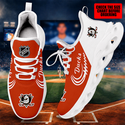 [SUPER SALE ] NEW CUSTOMIZED NHL09 AHD ANAHEIM DUCKS MAX SOUL SHOES