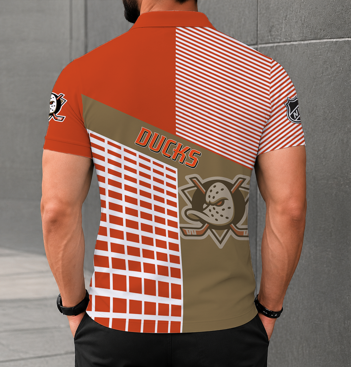 VIRAL EDITION - NEW CUSTOMIZED NHL09 AHD ANAHEIM DUCKS POLO SHIRT