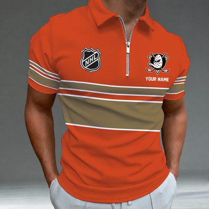[SUPER SALE] NEW CUSTOMIZED NHL09 AHD ANAHEIM DUCKS POLO SHIRT