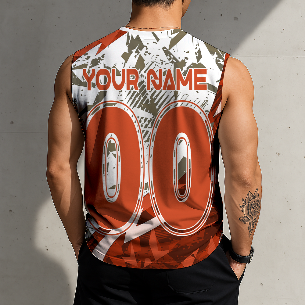 LIMITED EDITION - NEW CUSTOMIZED NHL09 AHD ANAHEIM DUCKS TANK TOP & GYM SHIRT