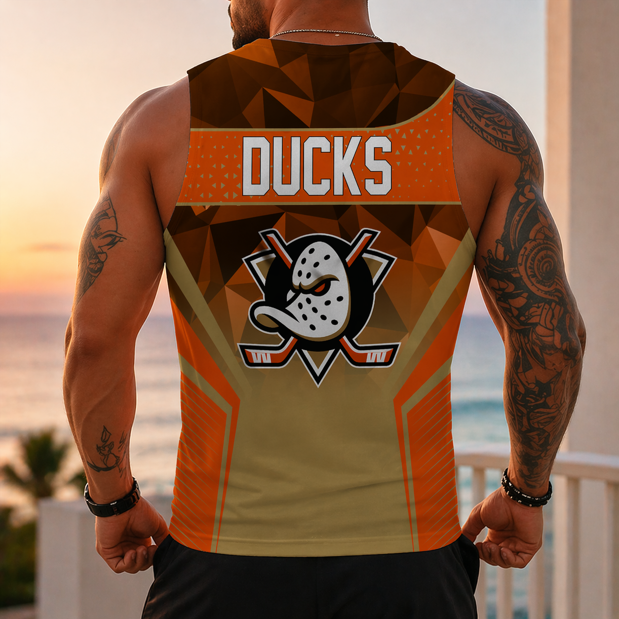 [SUPER SALE] NEW CUSTOMIZED NHL09 AHD ANAHEIM DUCKS UNISEX TANK TOP