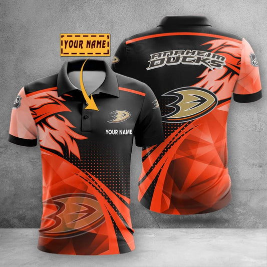 LIMITED EDITION - NEW CUSTOMIZED NHL09 AHD ANAHEIM DUCKS POLO SHIRT, ZIP POLO SHIRT & T-SHIRTS