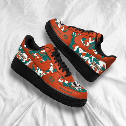 [SUPER SALE] NEW CUSTOMIZED NHL09 AHD ANAHEIM DUCKS AF1 SHOES