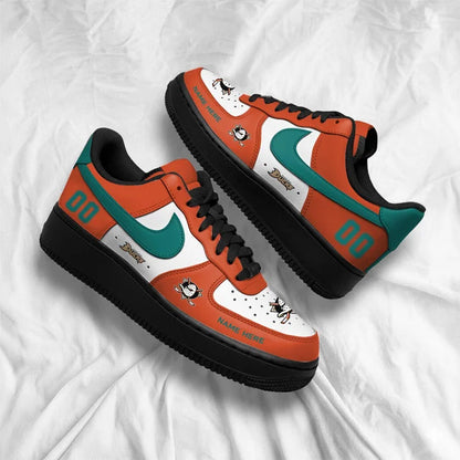 [SUPER SALE] NEW CUSTOMIZED NHL09 AHD ANAHEIM DUCKS AF1 SHOES