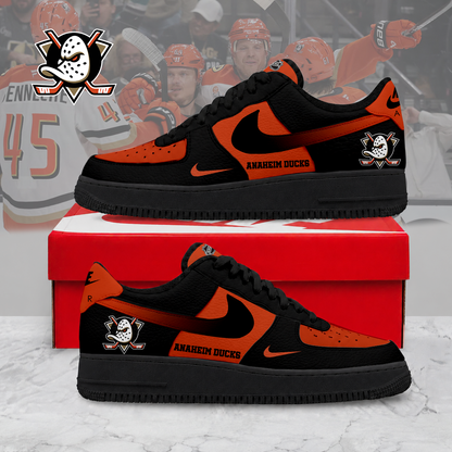 ELITE EDITION - NEW CUSTOMIZED NHL09 AHD ANAHEIM DUCKS AF1 SHOES
