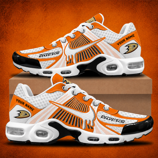 LIMITED EDITION - NEW CUSTOMIZED NHL09 AHD ANAHEIM DUCKS AIR MAX PLUS SNEAKERS