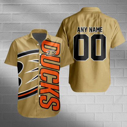 [SUPER SALE] NEW CUSTOMIZED NHL09 AHD ANAHEIM DUCKS UNISEX HAWAIIAN SHIRT