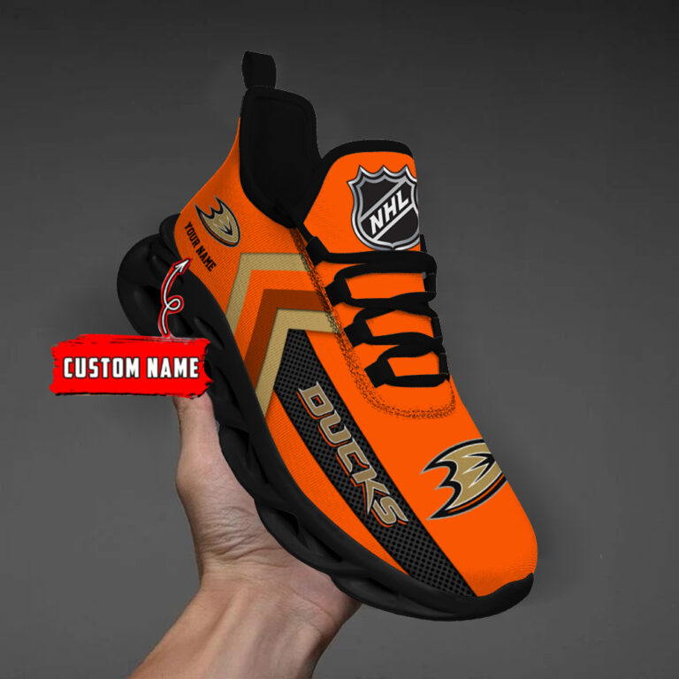 [SUPER SALE ] NEW CUSTOMIZED NHL09 AHD ANAHEIM DUCKS MAX SOUL SHOES