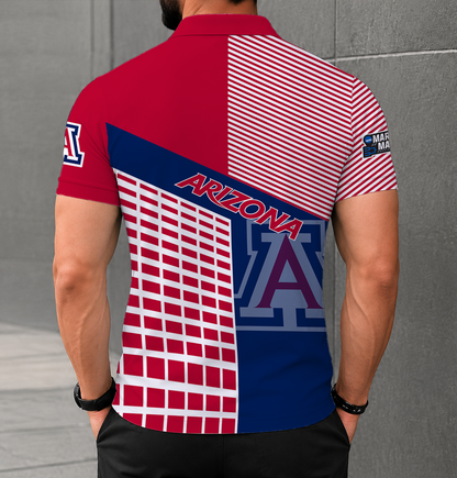 VIRAL EDITION - NEW CUSTOMIZED NCAA MAM09 ARW ARIZONA WILDCATS POLO SHIRT