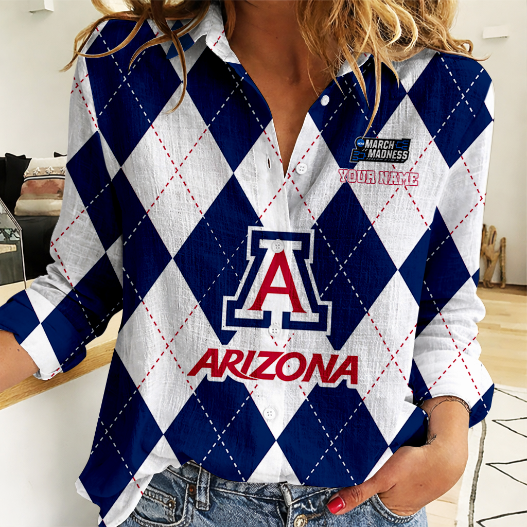 LIMITED DROP - NEW CUSTOMIZED | NCAA MAM09 ARW AR WILCATS WOMEN CASUAL SHIRT FOR FAN