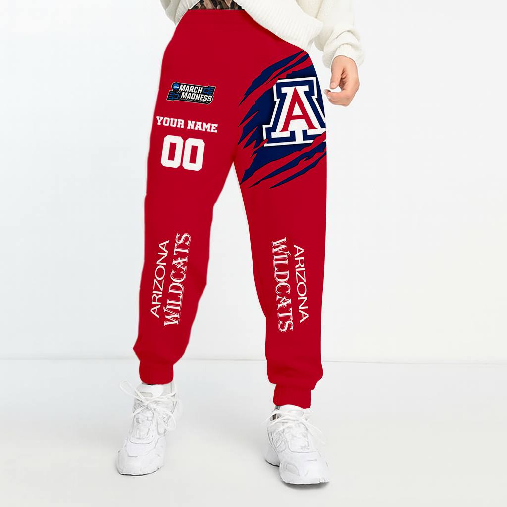 LIMITED EDITION - NEW CUSTOMIZED NCAA FBS09 ARW ARIZONA WILDCATS UNISEX LONG PANTS