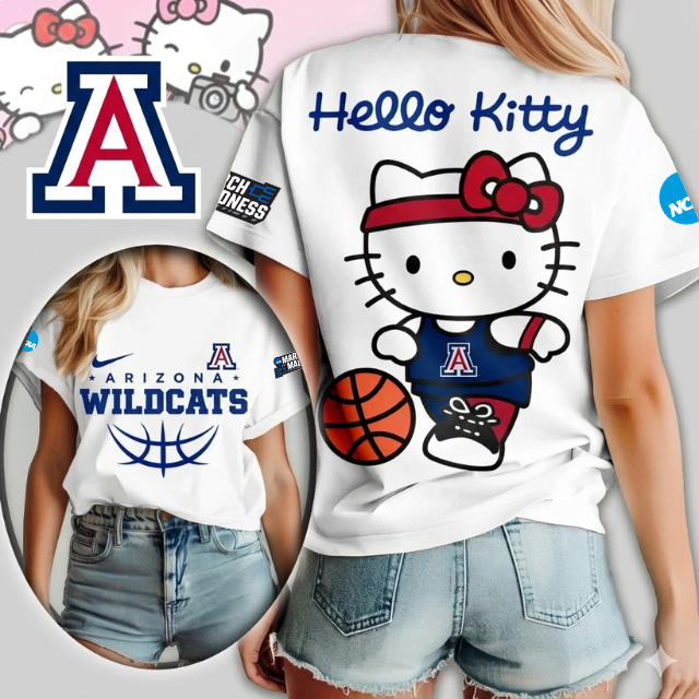 LIMITED EDITION - NEW CUSTOMIZED MAM NCAA09 ARW AR WILCATS HELLO KITTY T-SHIRT, SWEATSHIRT, HOODIE & ZIP HOODIE
