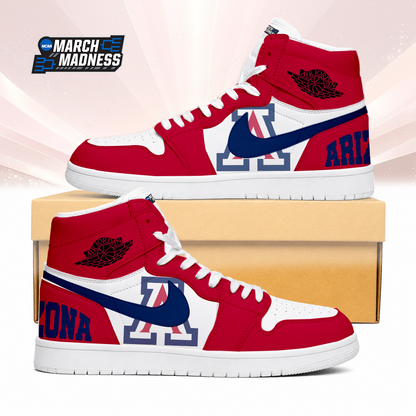 LIMITED EDITION - NEW CUSTOMIZED NCAA MAM09 ARW ARIZONA WILDCATS AIR JORDAN SNEAKERS