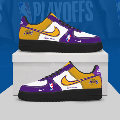 [HOT DEAL] NEW CUSTOMIZED NBA09 LLA LOS ANGELES LAKERS AF1 SHOES