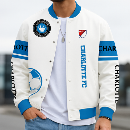 TOP SELLING - NEW CUSTOMIZED MLS09 CLF CHLT FC SATIN VARSITY & BASEBALL JACKET