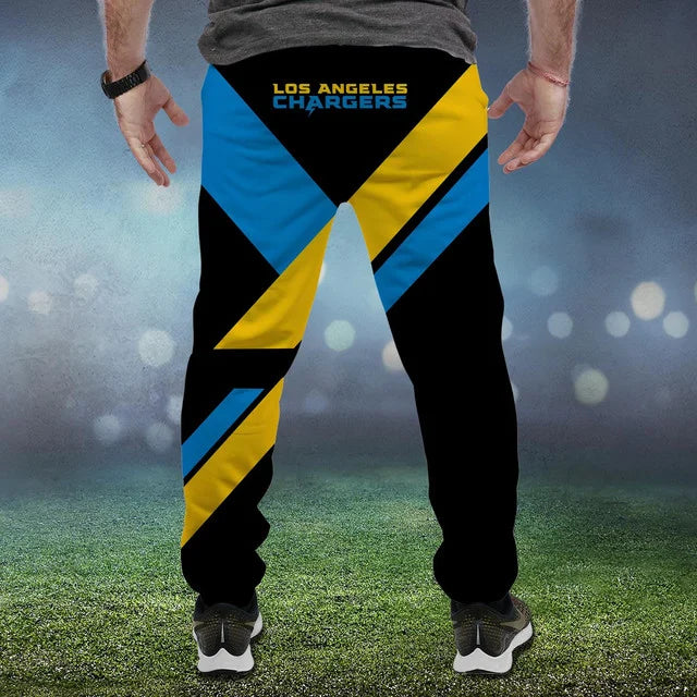 LIMITED EDITION - NEW CUSTOMIZED NFL09 LAC LOS ANGELES CHARGERS SWEATPANTS