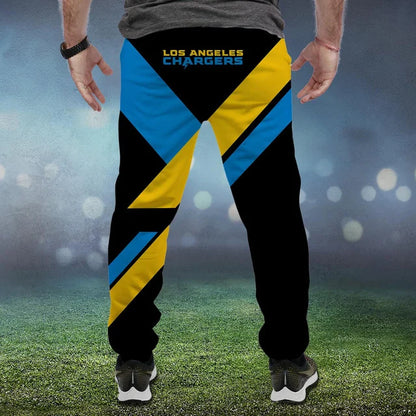 LIMITED EDITION - NEW CUSTOMIZED NFL09 LAC LOS ANGELES CHARGERS SWEATPANTS