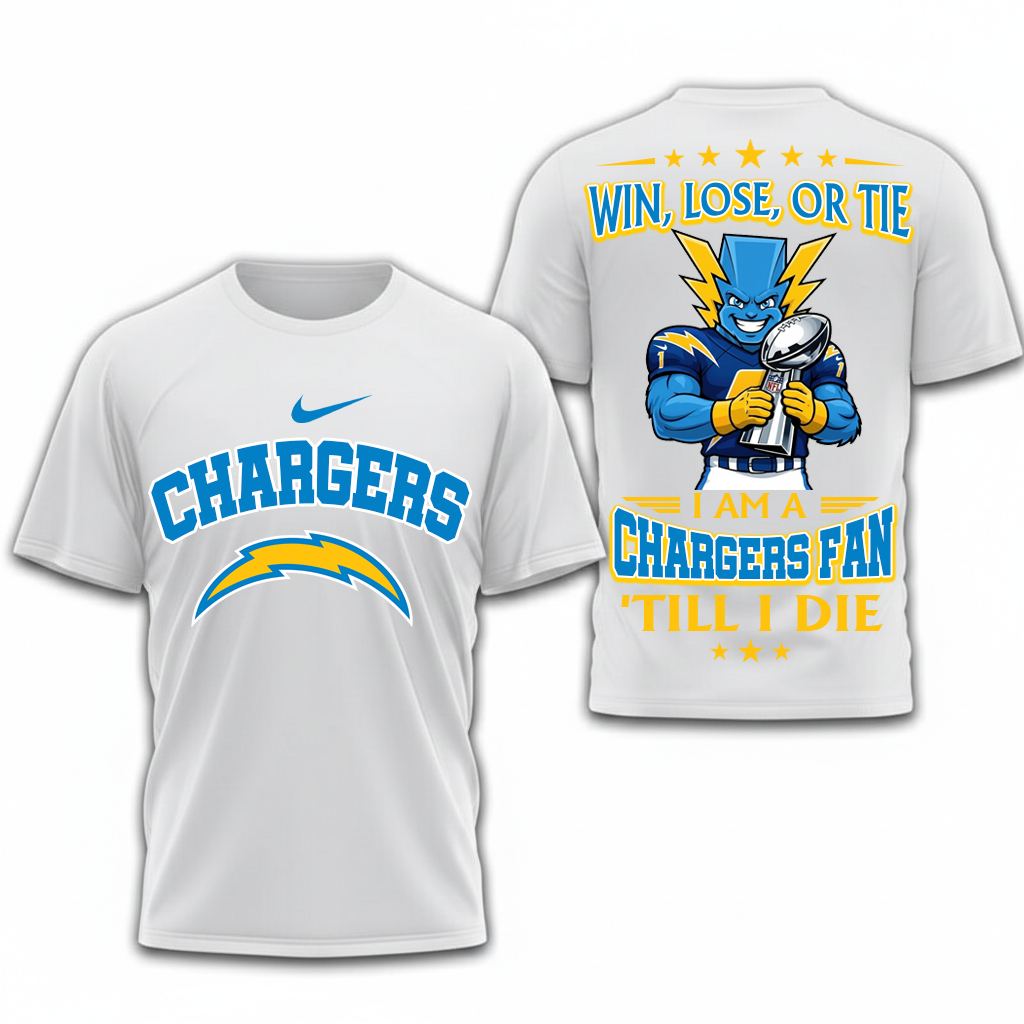 LIMITED EDITION - NEW CUSTOMIZED NFL09 LAC LOS ANGELES CHARGERS UNISEX T-SHIRT, POLO, HOODIE & JACKETS