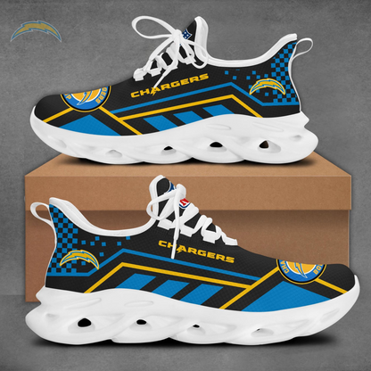 SPECIAL EDITION - NEW CUSTOMIZED NFL09 LAC LOS ANGELES CHARGERS MAX SOUL SHOES