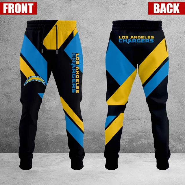 LIMITED EDITION - NEW CUSTOMIZED NFL09 LAC LOS ANGELES CHARGERS SWEATPANTS