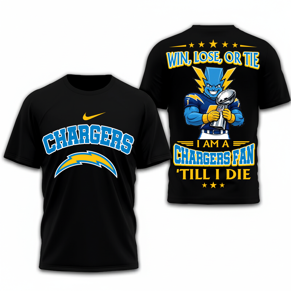 LIMITED EDITION - NEW CUSTOMIZED NFL09 LAC LOS ANGELES CHARGERS UNISEX T-SHIRT, POLO, HOODIE & JACKETS