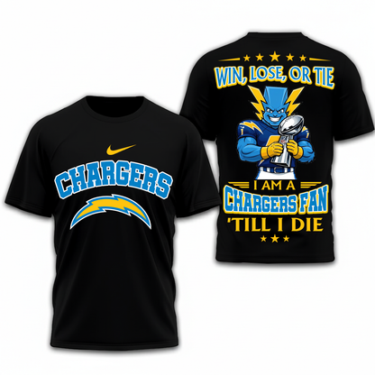 LIMITED EDITION - NEW CUSTOMIZED NFL09 LAC LOS ANGELES CHARGERS UNISEX T-SHIRT, POLO, HOODIE & JACKETS