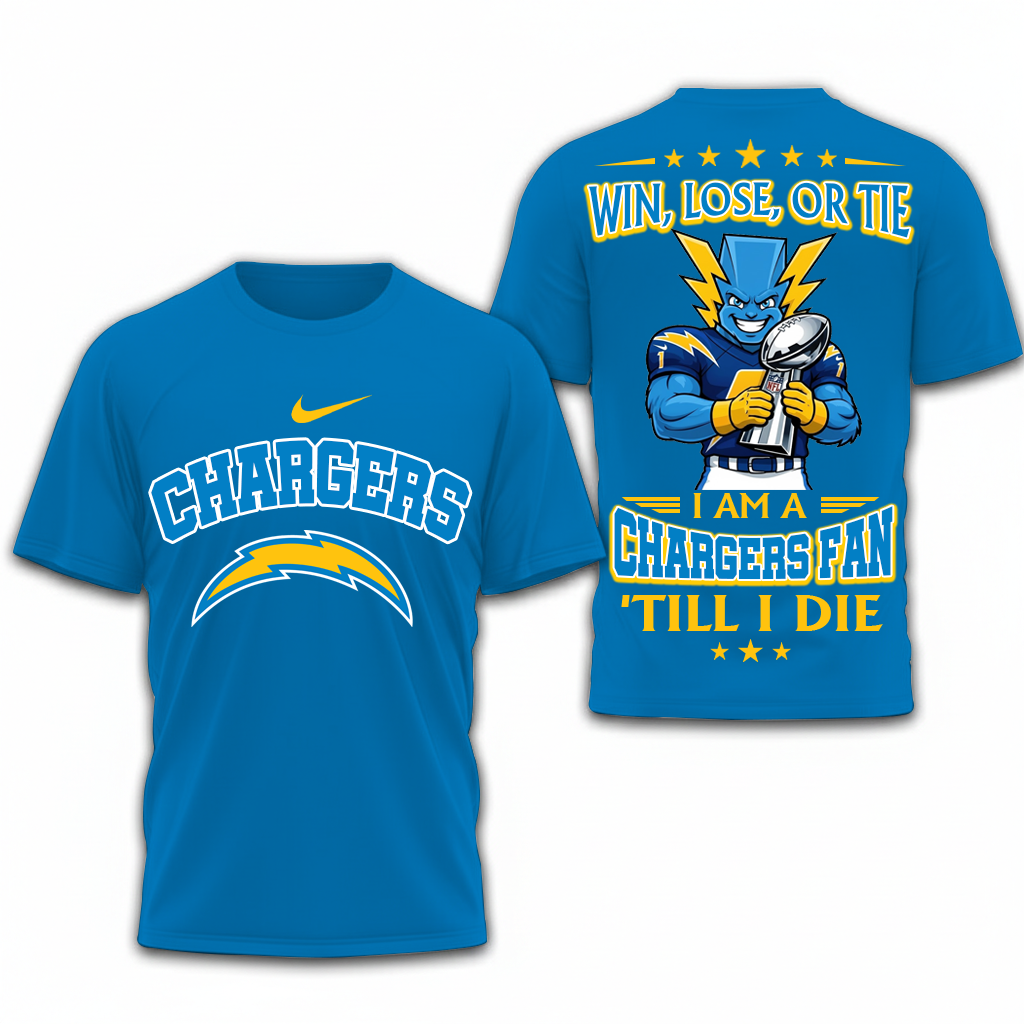 LIMITED EDITION - NEW CUSTOMIZED NFL09 LAC LOS ANGELES CHARGERS UNISEX T-SHIRT, POLO, HOODIE & JACKETS