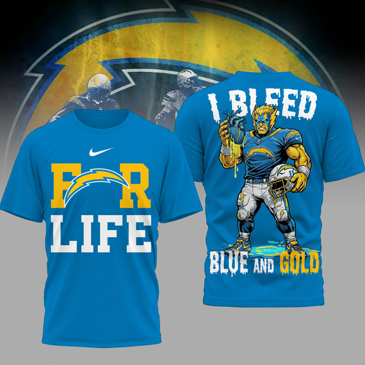 LIMITED EDITION - NEW CUSTOMIZED NFL09 LAC LA CHARGERS UNISEX T-SHIRT, POLO & HOODIE