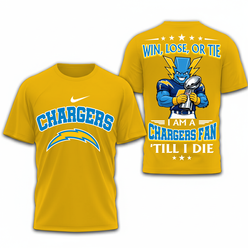 LIMITED EDITION - NEW CUSTOMIZED NFL09 LAC LOS ANGELES CHARGERS UNISEX T-SHIRT, POLO, HOODIE & JACKETS