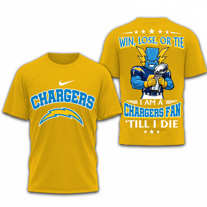LIMITED EDITION - NEW CUSTOMIZED NFL09 LAC LOS ANGELES CHARGERS UNISEX T-SHIRT, POLO, HOODIE & JACKETS